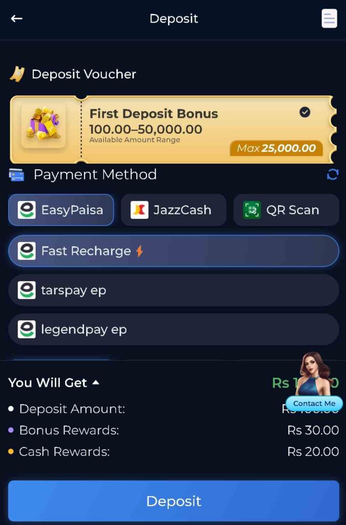 56jeet Game despoit