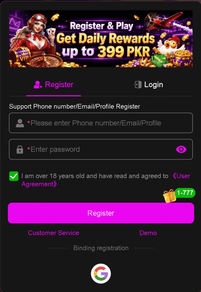 786ace game register