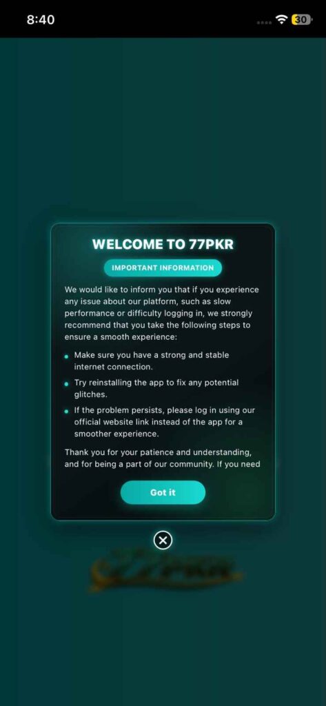 77pkr Game APK download
