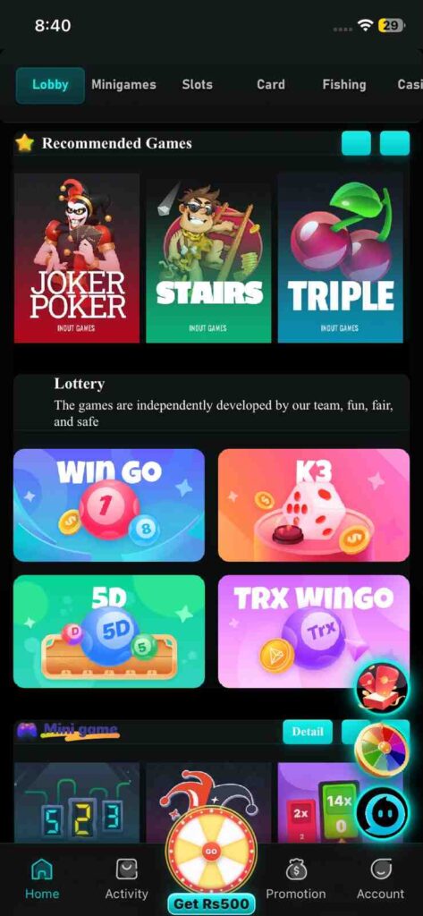 77pkr Game APK download